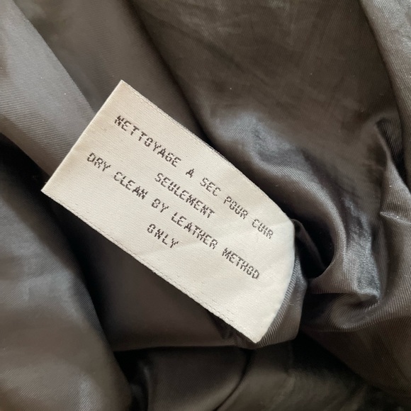 Black leather trench coat Aldo - Picture 6 of 14